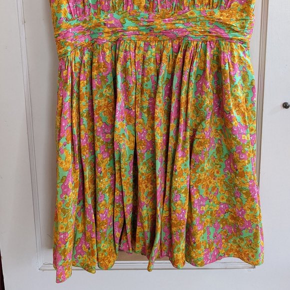 Boden Selina Green/Yellow Pring 16R - Picture 3 of 5